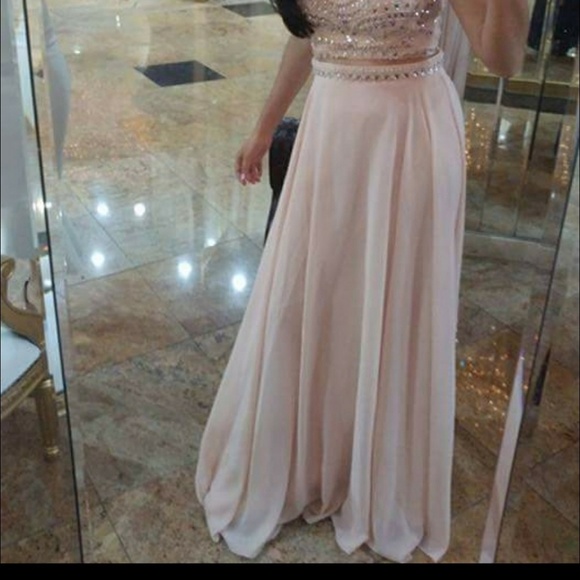 Two piece prom dress - Picture 4 of 5